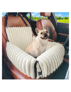 Asiento de Coche para Perros MIXJOY 6-en-1 Beige hasta 11.34 kg