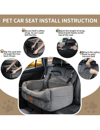 Asiento Elevador para Perros EUHAMS - Espuma Viscoelástica 79x51cm