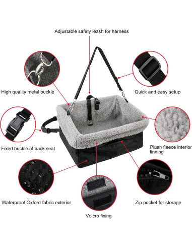 Asiento Elevador para Perros Devoted Doggy 40.6x33x20.3cm