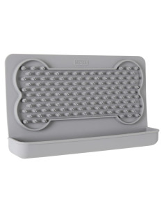 Alfombrilla de Lamer Dexas Snack & Distract 24.1x14cm Gris