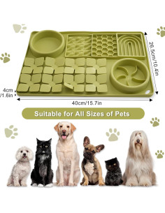 Alfombrilla para Lamer Perros OT-NVWOZR 40x26cm Silicona 2