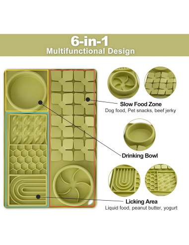 Alfombrilla para Lamer Perros OT-NVWOZR 40x26cm Silicona