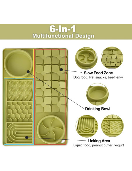 Alfombrilla para Lamer Perros OT-NVWOZR 40x26cm Silicona