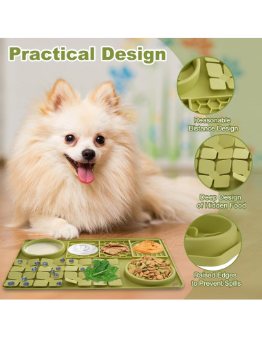 Alfombrilla para Lamer Perros OT-NVWOZR 40x26cm Silicona