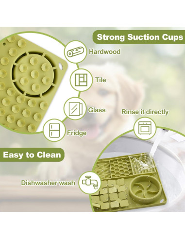 Alfombrilla para Lamer Perros OT-NVWOZR 40x26cm Silicona