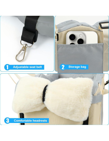 Asiento elevador para perros Wn's Day 45x25x25 cm Caqui