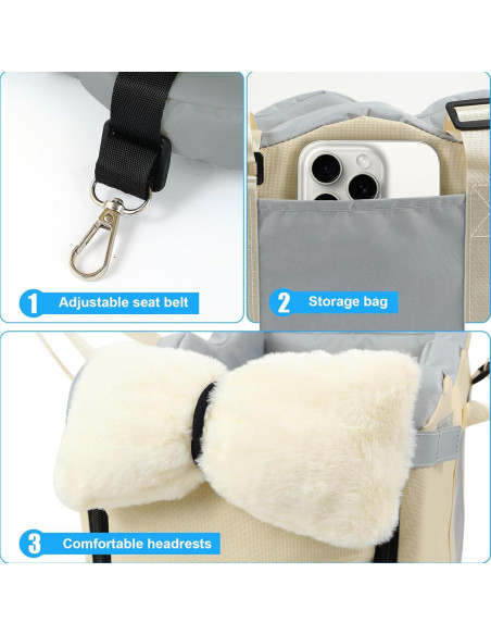 Asiento elevador para perros Wn's Day 45x25x25 cm Caqui