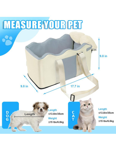 Asiento elevador para perros Wn's Day 45x25x25 cm Caqui