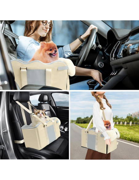 Asiento elevador para perros Wn's Day 45x25x25 cm Caqui