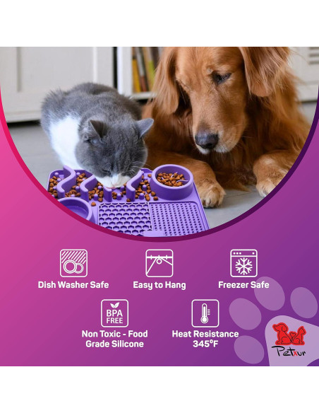 Alfombrilla para Perros PETXUR 28.8x43cm Silicona Antideslizante