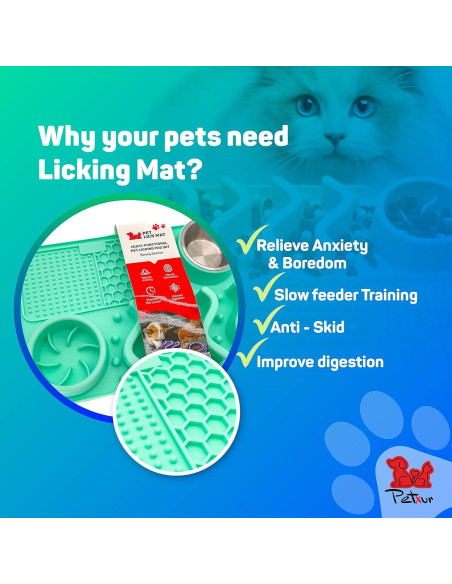 Alfombrilla para Perros PETXUR 28.8x43cm Silicona Antideslizante