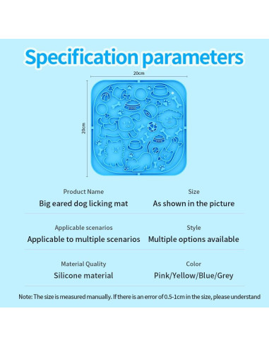 Alfombrilla de Lamer para Perros y Gatos E36 - Alimentación Lenta