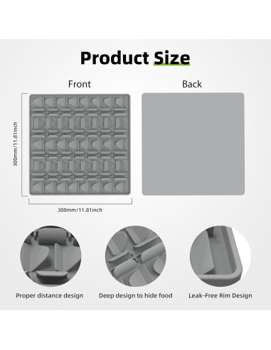 Alfombra de Olfateo para Perros SUPERDESIGN Gris 30x30cm