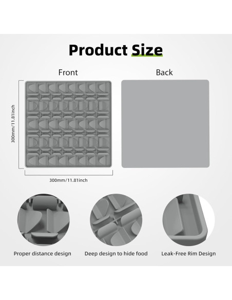 Alfombra de Olfateo para Perros SUPERDESIGN Gris 30x30cm