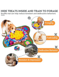 Alfombra Olfativa para Perros TWOPER 55x55cm Estimulante 2