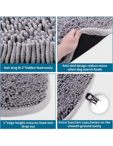 Alfombra de Olfato para Perros LAMTWEK 43x53cm Lavable