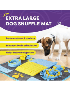 Alfombra de Olfateo XL Hertzko para Perros - Fieltro Antideslizante 2