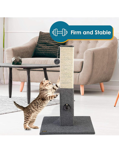 Poste Rascador para Gatos PAWBEE 81 cm con Sisal y Juguete