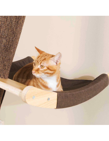 Árbol de Gato de Pared Shengocase 199 cm con Hamaca y Rascador