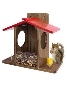 Comedero Grande para Ardillas DITAVN Impermeable 41x17x35cm