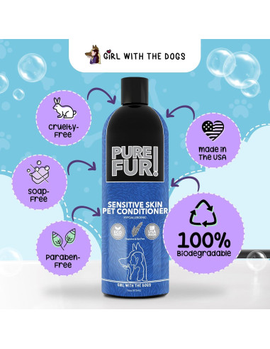 Acondicionador para perros Girl With The Dogs Pure Fur 473 ml