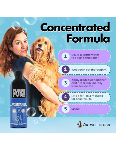 Acondicionador para perros Girl With The Dogs Pure Fur 473 ml