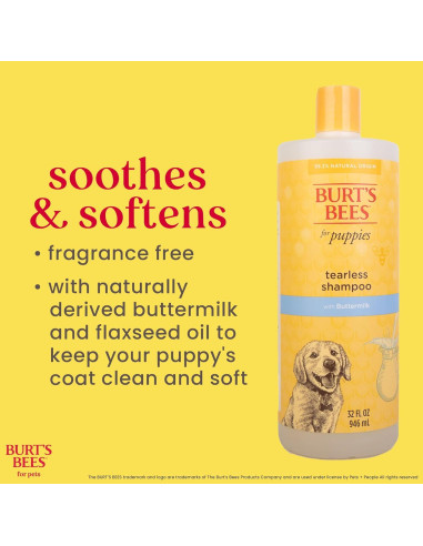 Champú para Cachorros Sin Llorar Burt's Bees 946 ml Natural