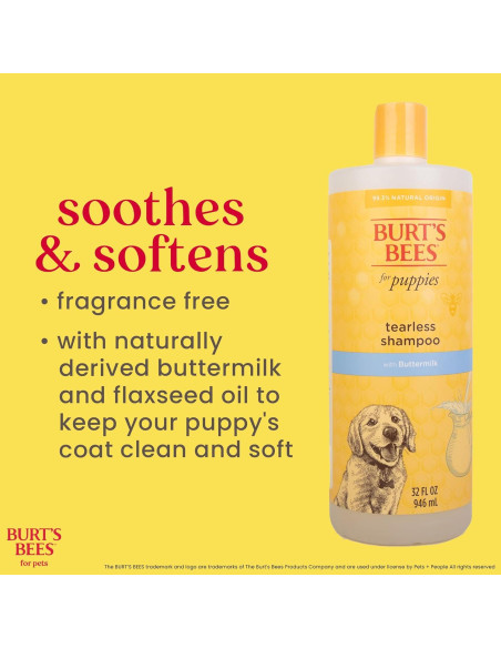 Champú para Cachorros Sin Llorar Burt's Bees 946 ml Natural