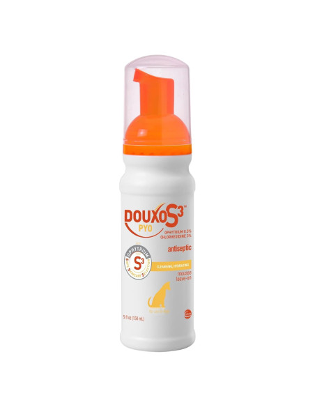 Douxo S3 Pyo Mousse 150ml - Antiséptico e Hidratante para Perros