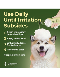 Champú Natural para Mascotas HGF 250ml - Alivio Piel Sensible 2