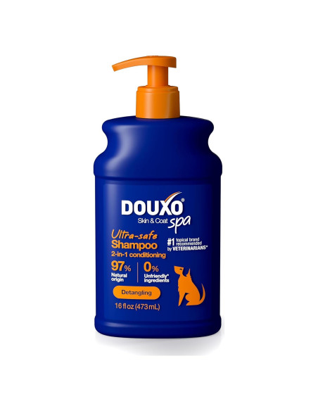 DOUXO Champú Acondicionador 2 en 1 para Perros 473 ml