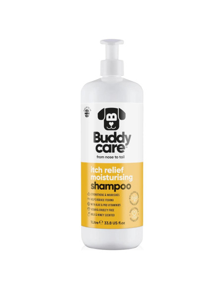 Champú para Perros Buddycare 955ml - Alivio Picazón Leche Miel