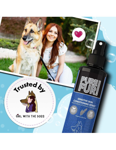 Spray Acondicionador para Perros Pure Fur! 236.6 ml - Girl With The Dogs