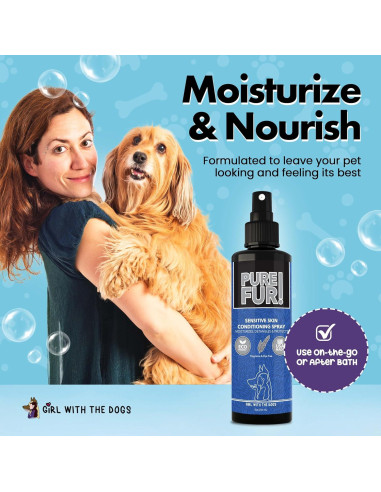 Spray Acondicionador para Perros Pure Fur! 236.6 ml - Girl With The Dogs