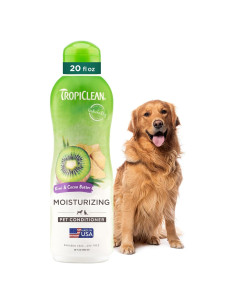 Acondicionador TropiClean para Perros 591ml Kiwi y Manteca de Cacao