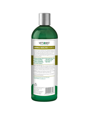 Champú Medicado de Avena Vet's Best para Perros 473 ml
