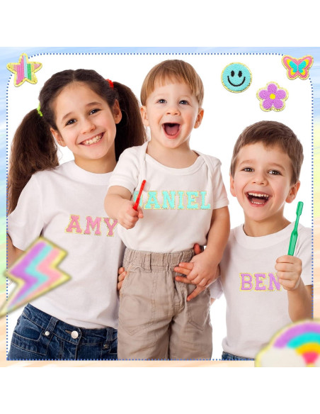 Parches de Letras Chenille Yilloog 120 Pcs para Ropa y Manualidades