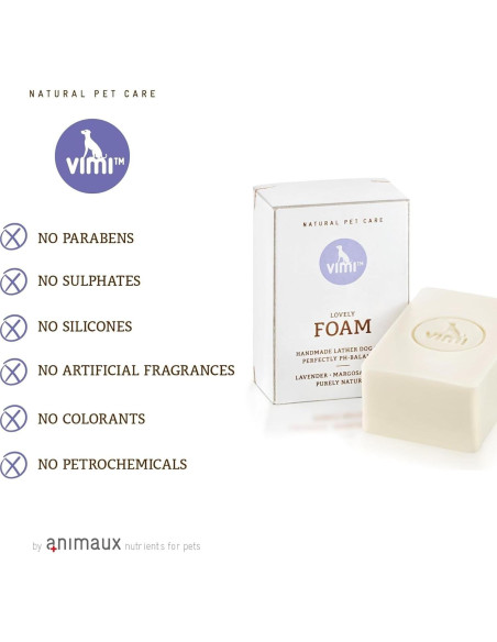 Champú Espumoso para Perros Animaux Vimi - 100g Piel Sensible