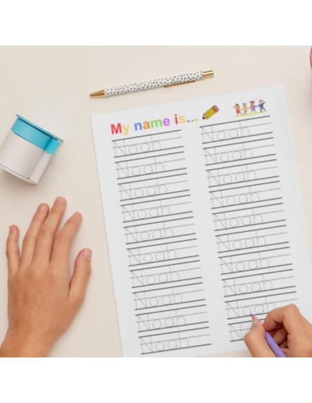 Hojas de Trazado de Nombres Personalizadas - Práctica de Escritura