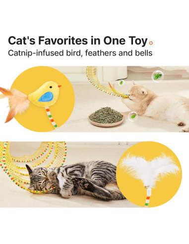 Túnel Espiral Interactivo para Gatos Potaroma 50.8 cm