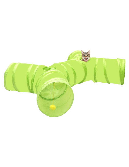 Túnel para gatos Youngever 4 vías plegable 39.9x24.1x34 cm