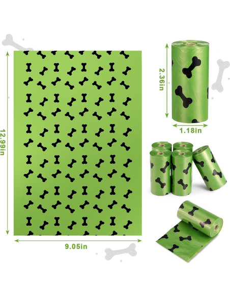 150 Bolsas de Excremento de Perro Genérico Biodegradables Aroma Lavanda