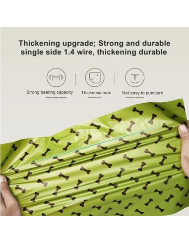 150 Bolsas de Excremento de Perro Genérico Biodegradables Aroma Lavanda