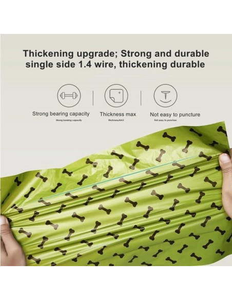 150 Bolsas de Excremento de Perro Genérico Biodegradables Aroma Lavanda