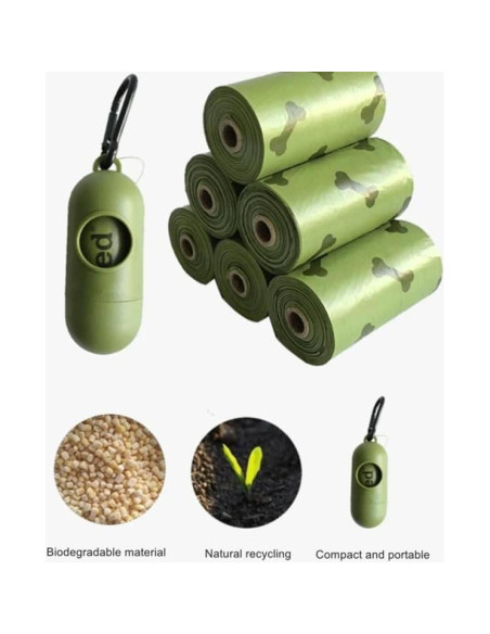 150 Bolsas de Excremento de Perro Genérico Biodegradables Aroma Lavanda