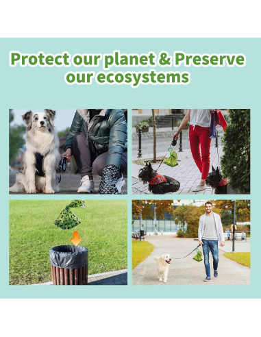 150 Bolsas de Excremento de Perro Genérico Biodegradables Aroma Lavanda