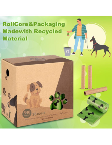 150 Bolsas de Excremento de Perro Genérico Biodegradables Aroma Lavanda