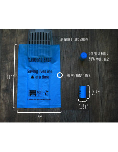 180 Bolsas Biodegradables Baboo para Excremento de Perros 2
