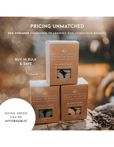 Bolsas de Excremento de Perro HECHO PARA DEAMBULAR 270 Unidades