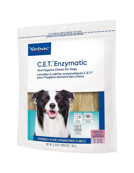 Masticables Enzimáticos Virbac C.E.T. para Perros Medianos 30 Unidades